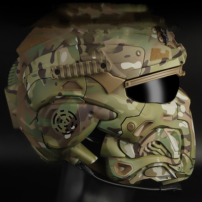 ABS Nylon Full Face Tactical Helmet For 52-62CM Head Circumference