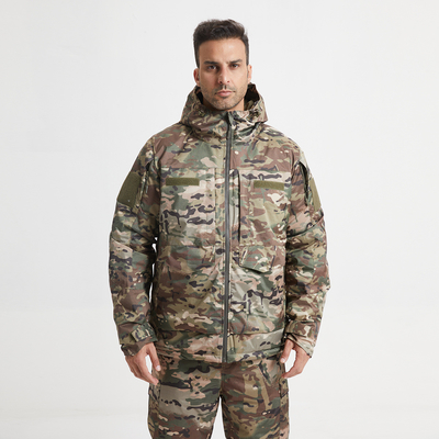 Winter Military Coat For Men And Women Regular Fit Green Zippered Long Sleeve Cotton Lined Jacket